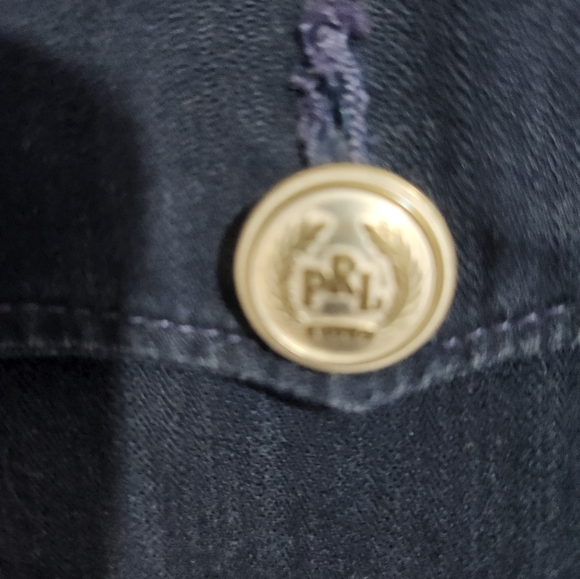 Navy Blue Military Style Jacket, Vintage RALPH LAUREN, Size Medium - Picture 4 of 8